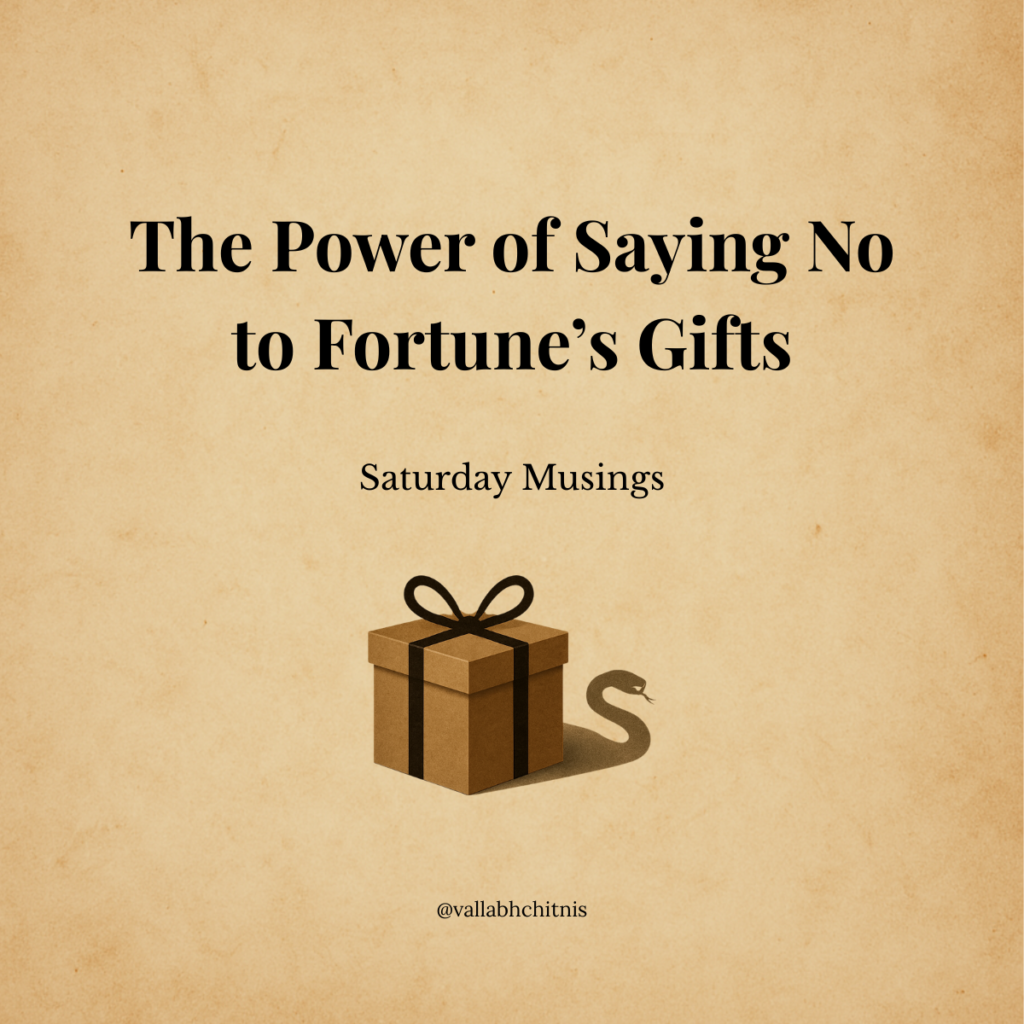 Vallabh Chitnis - IntuiWell - The Power of Saying No to Fortune's Gifts