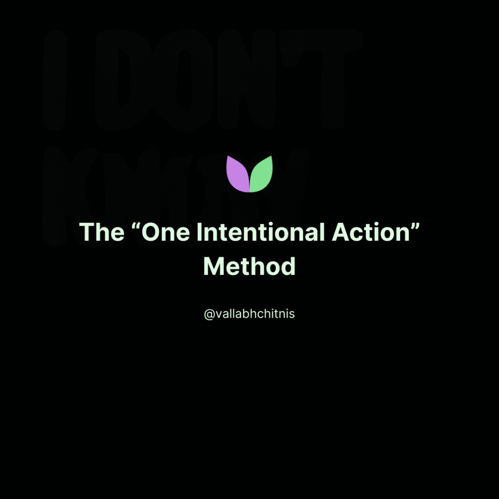 Vallabh Chitnis - IntuiWell - The One Intentional Action Method